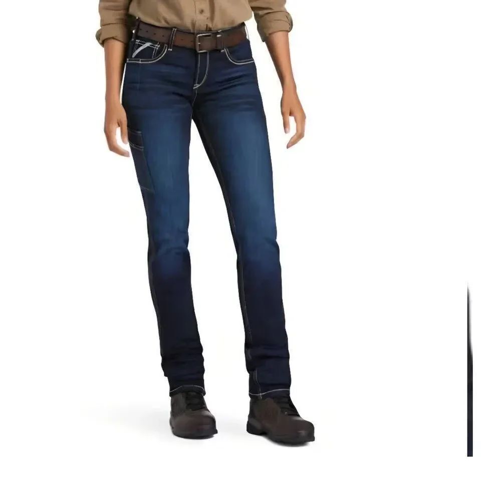 Ariat Women's Rebar Perfect Rise Work Flex Slim Leg Jeans - Frances sz 34R
